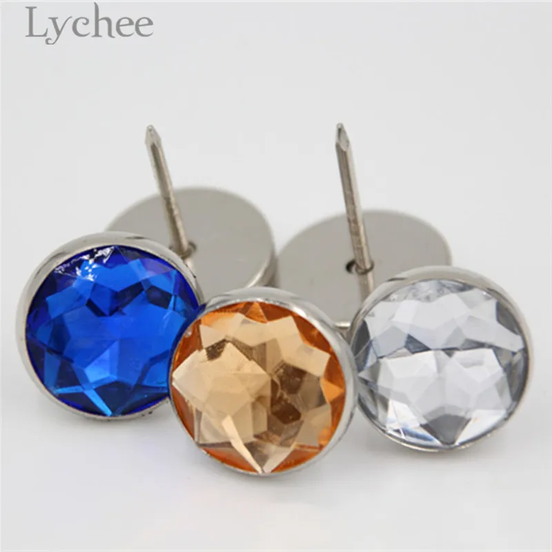 Lychee Life 20 шт. мм Хрустальная круглая накладка мебель декоративная товары для дома |