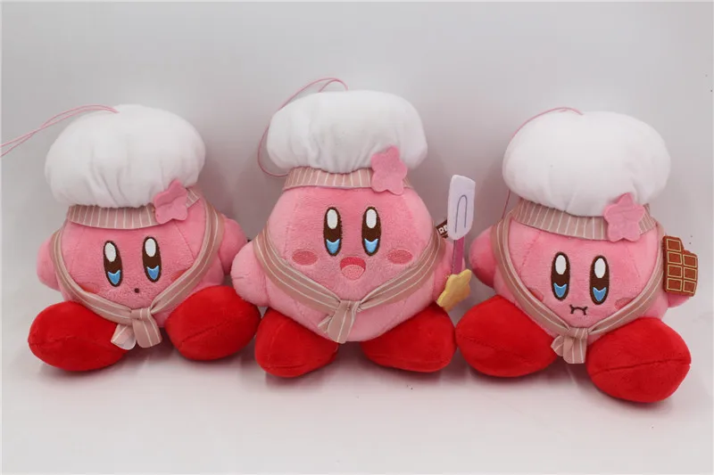 Новая игра Кирби кухня шеф-повара плюшевые игрушки куклы 3 шт