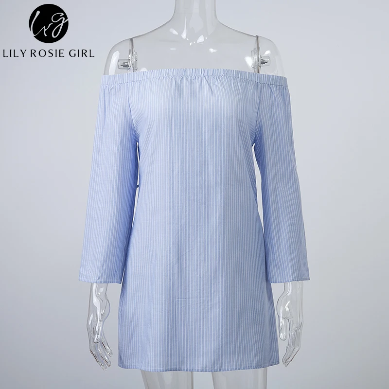 Сексуальные синие блузки в белую полоску и топы со шнуровкой эConmoto легантные с