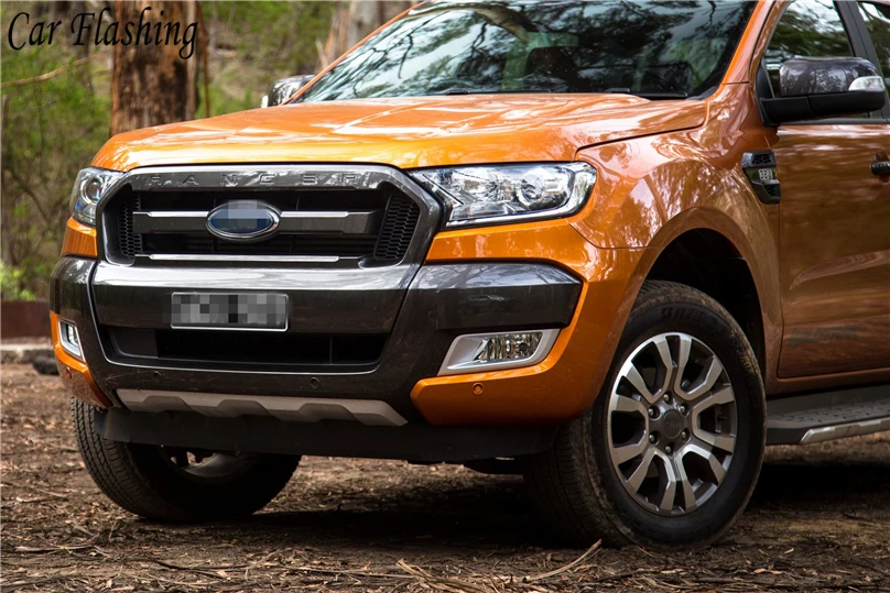 Автомобиль мигает 2 шт. для Ford Ranger wildtrak светодиодный DRL дневного света противотуманная фара желтая лампа сигнала поворота