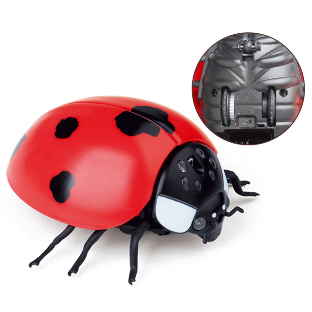 GizmoVine Новинка Электрический RC Божья коровка поддельные насекомые Забавный