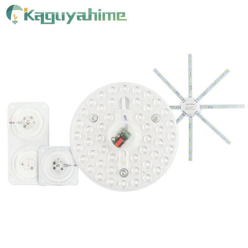 Kaguyahime светодиодный модуль Mini/осьминог/круглый Панель свет лампы трубки 220V 12W 18W 24W Крытый источник света прожектор пото