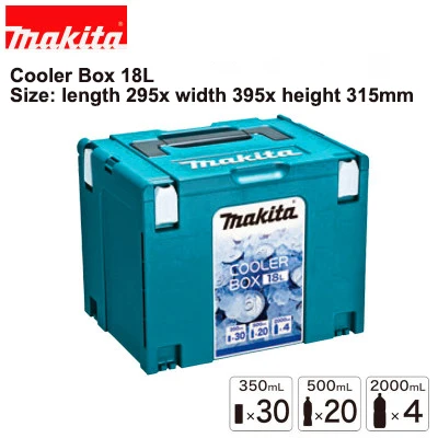 Incubator 18L Япония Makita Toolbox кулер коробка инструменты чемодан MAKPAC коробка для хранения тележка чемодан - Цвет: Incubator 18L