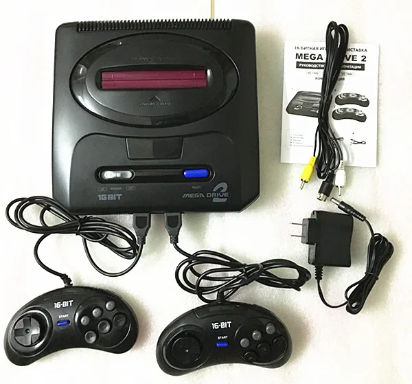 16 бит SEGA MD 2 игровая консоль с переключателем режимов США и Японии, для оригинальных ручек SEGA экспорт в Россию с 55 классическими играми