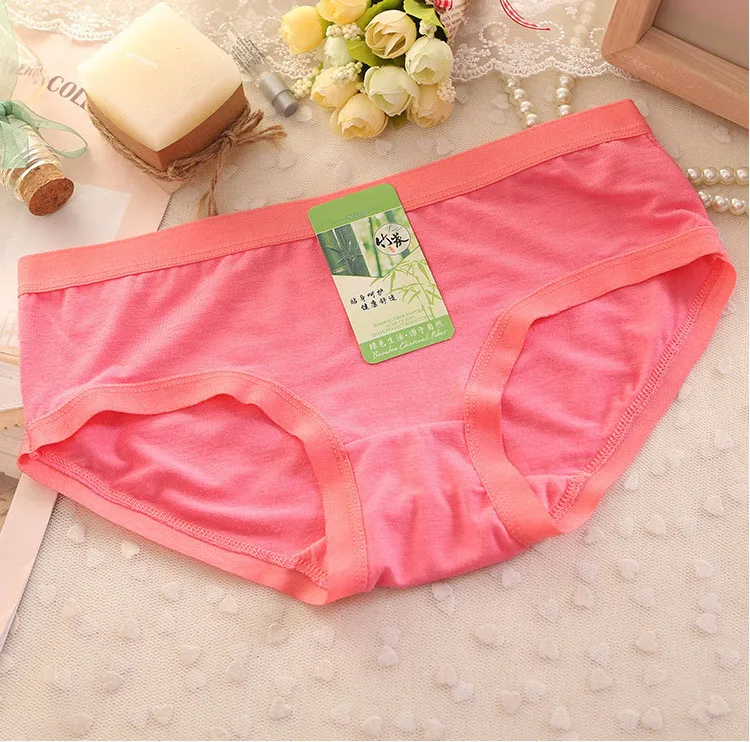 watermelon red Качественное женское нижнее белье из бамбукового волокна, женские трусики, женское нижнее белье, трусы Calcinha Fio dument M L XL - Цвет: watermelon red