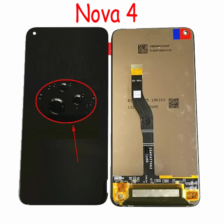 Оригинальный ЖК дисплей для Huawei Nova 4 сенсорный экран дигитайзер в сборе 3i Nova4
