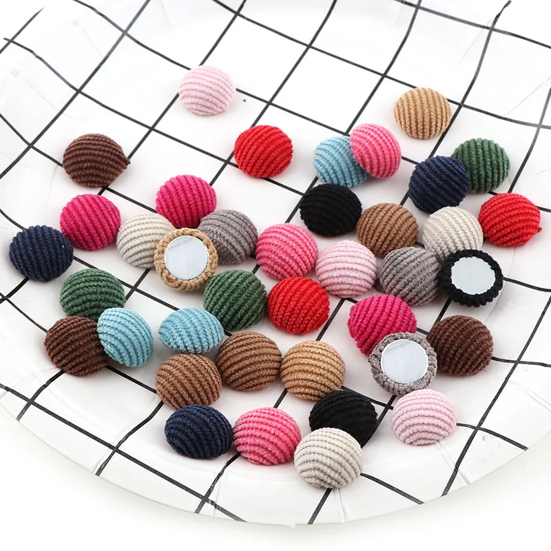 50 шт. вельветовые пуговицы с плоской спинкой 15 мм|buttons scrapbooking|cover buttonsbutton flatback |