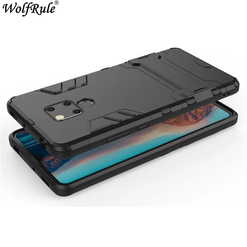Wolfrole Huawei Mate 20 X Чехол чехол из мягкой резины + пластиковый с подставкой для