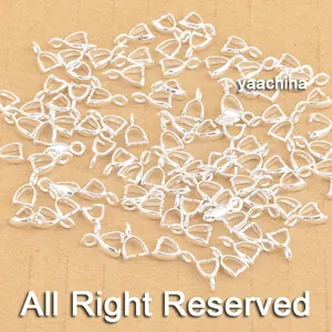 Быстрая доставка 100 шт.; Оптовая продажа; Детское нижнее белье 925 стерлингового серебра ювелирные изделия залог Разъем Бейл Pinch подвеска-Бейл компоновщик