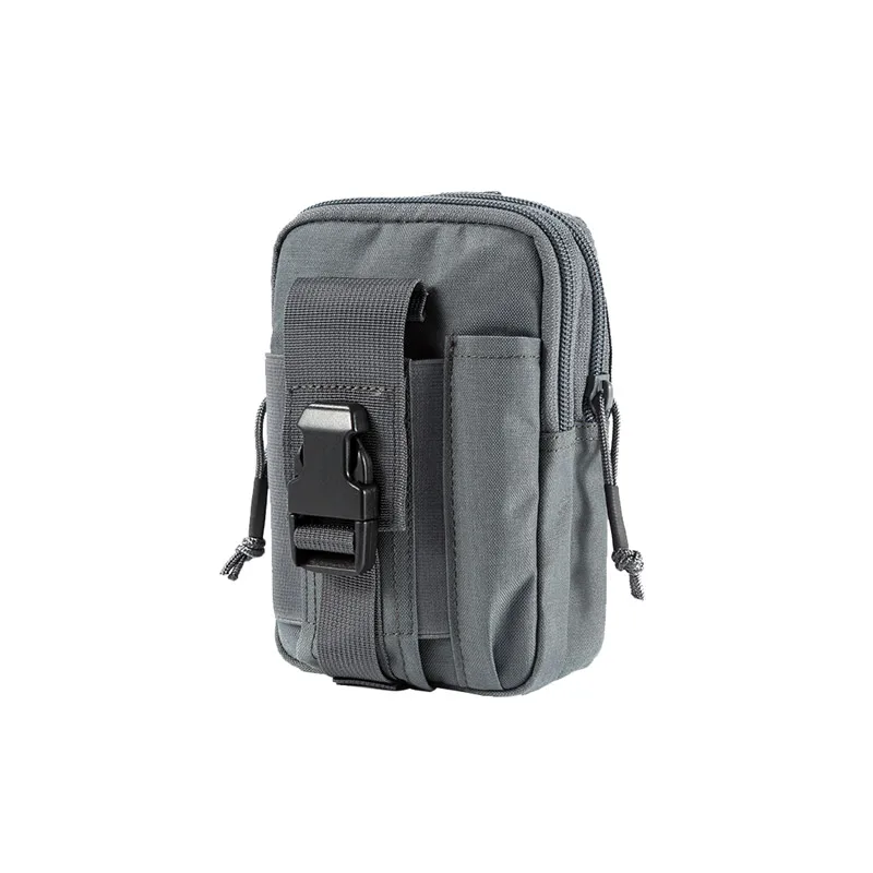 OneTigris 1000D нейлон поясная Сумка компактный MOLLE EDC сумка на пояс для iPhone6s iPhone7 Plus - Цвет: Темно-серый