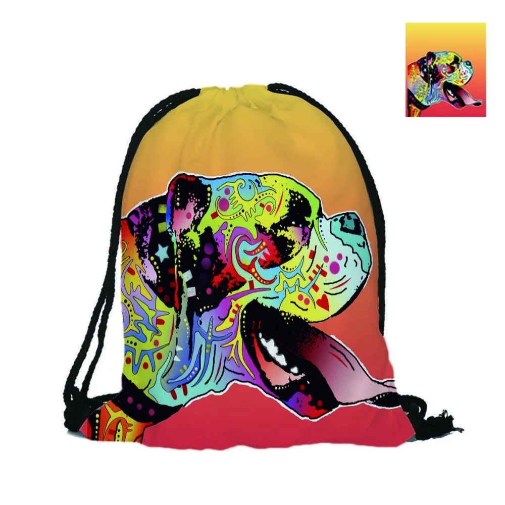 Трусы-боксеры дизайнерские рюкзаки с принтом милые сумки для собак унисекс