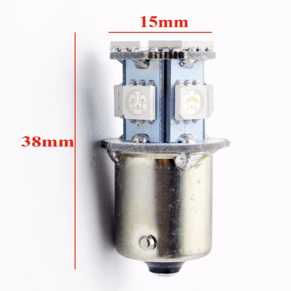 Яркий светодиодный 10 шт. без Полар флиса 240lm 6 в 12 В 24 постоянного тока 8 SMD 5050 1156 BA15S
