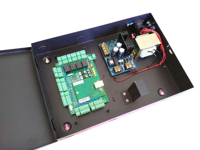 TCP/IP четырехдверный комплект контроля доступа большой корпус питания с отсеком