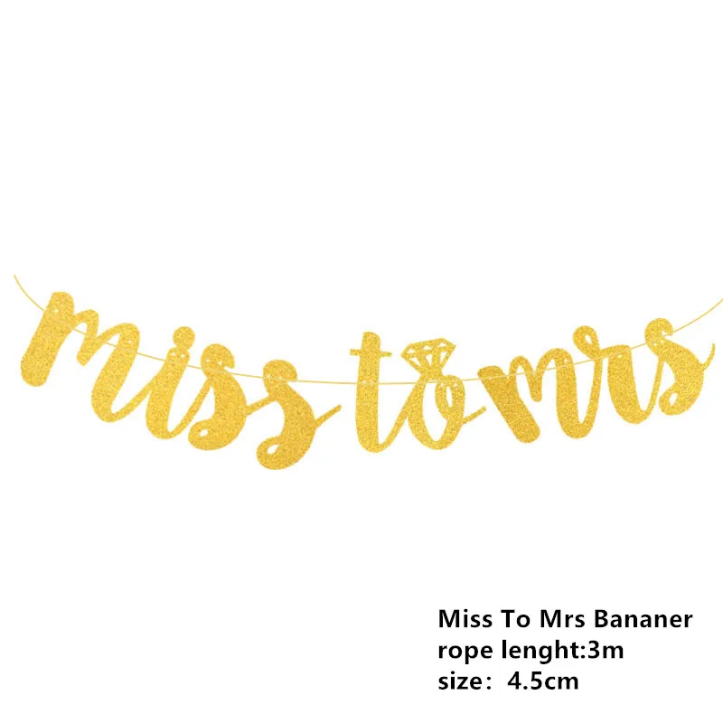 miss mrs2 Просто женатый баннер мистер Mrs гирлянда в рустикальном стиле свадебный стол украшение жениха невесты воздушный шар баннер принадлежности для вечеринки-девичника - Цвет: miss mrs2
