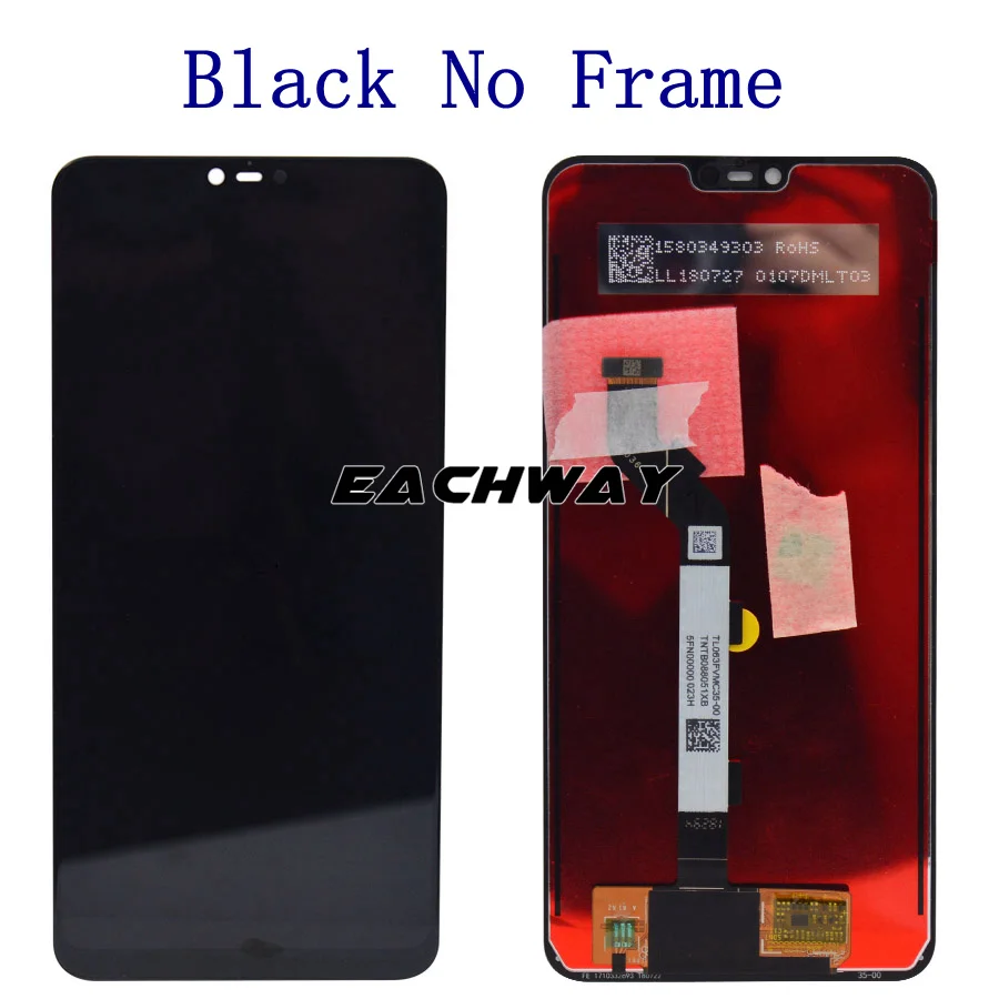 Black No Frame Xiao mi 8 Lite ЖК-дисплей сенсорный экран дигитайзер сборка для Xiao mi 8 Lite lcd 8 Youth 8X mi 8 Lite ЖК-экран Замена - Цвет: Black No Frame