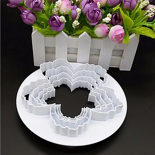 Новинка 2019 4 шт выпечки печенья резак тиснение плесень помадка торт Пион цветок