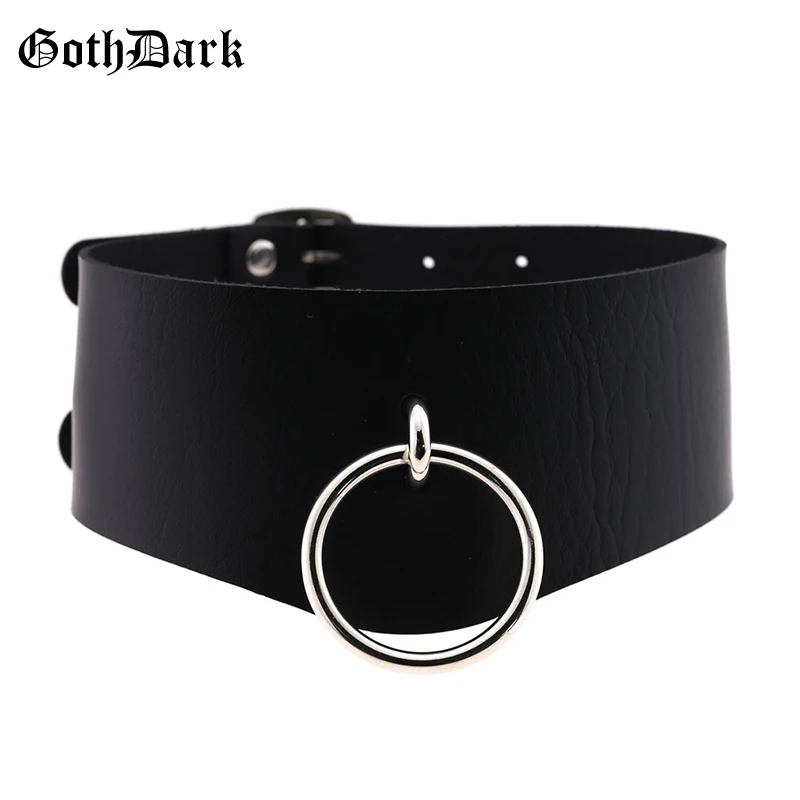 Goth Dark железное металлическое колье Женское Ожерелье готический панк гранж