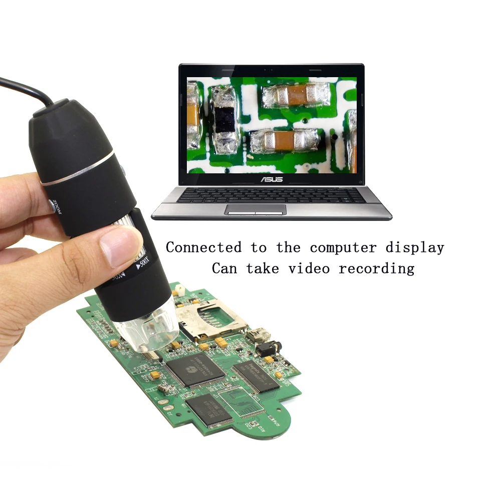 Chanseon 500X/1000X 8 светодиодный цифровой Биологический микроскоп USB эндоскоп камера