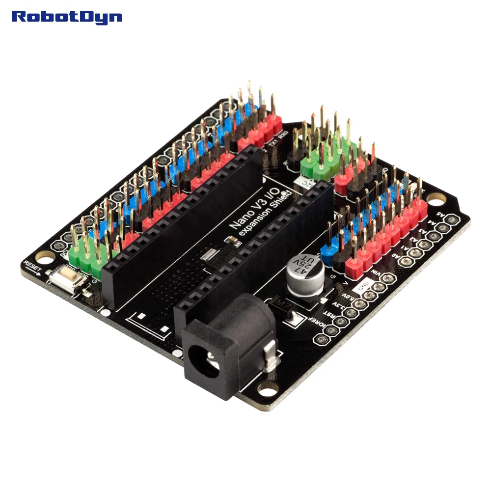 Щит расширения Nano I/O, для pinout Arduino Nano V3. (В сборе)