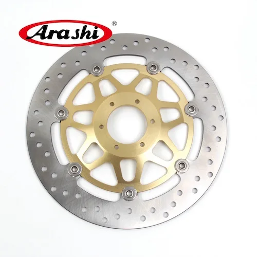 ROUND GOLD Араши для HONDA CBR400F 1985-1987 ЧПУ передние тормозные диски ротора диск CBR-F CBR 400 F CBR400 400F 1985 1986 1987 RS125GP RS125R - Цвет: ROUND GOLD