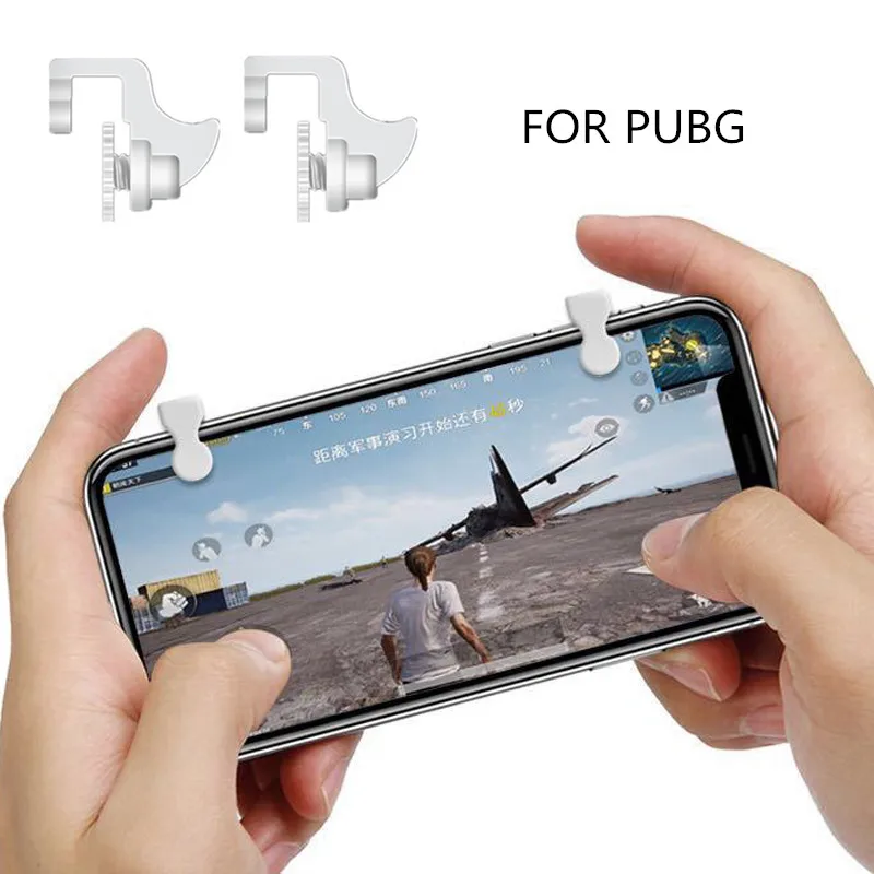 1 пара PUBG контроллеры портативный геймпад мобильных игр контроллер для PUBG Aim ключи L1/R1 шутер триггер игровые аксессуары геймпад PUBG мобильный контроллер l1r1 мобильный триггер pubg геймпад джойстик для телефона