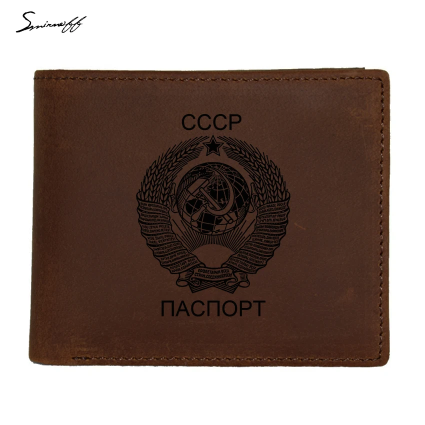 Кошелек из натуральной кожи название Для мужчин кошелек с кармашком для монет на