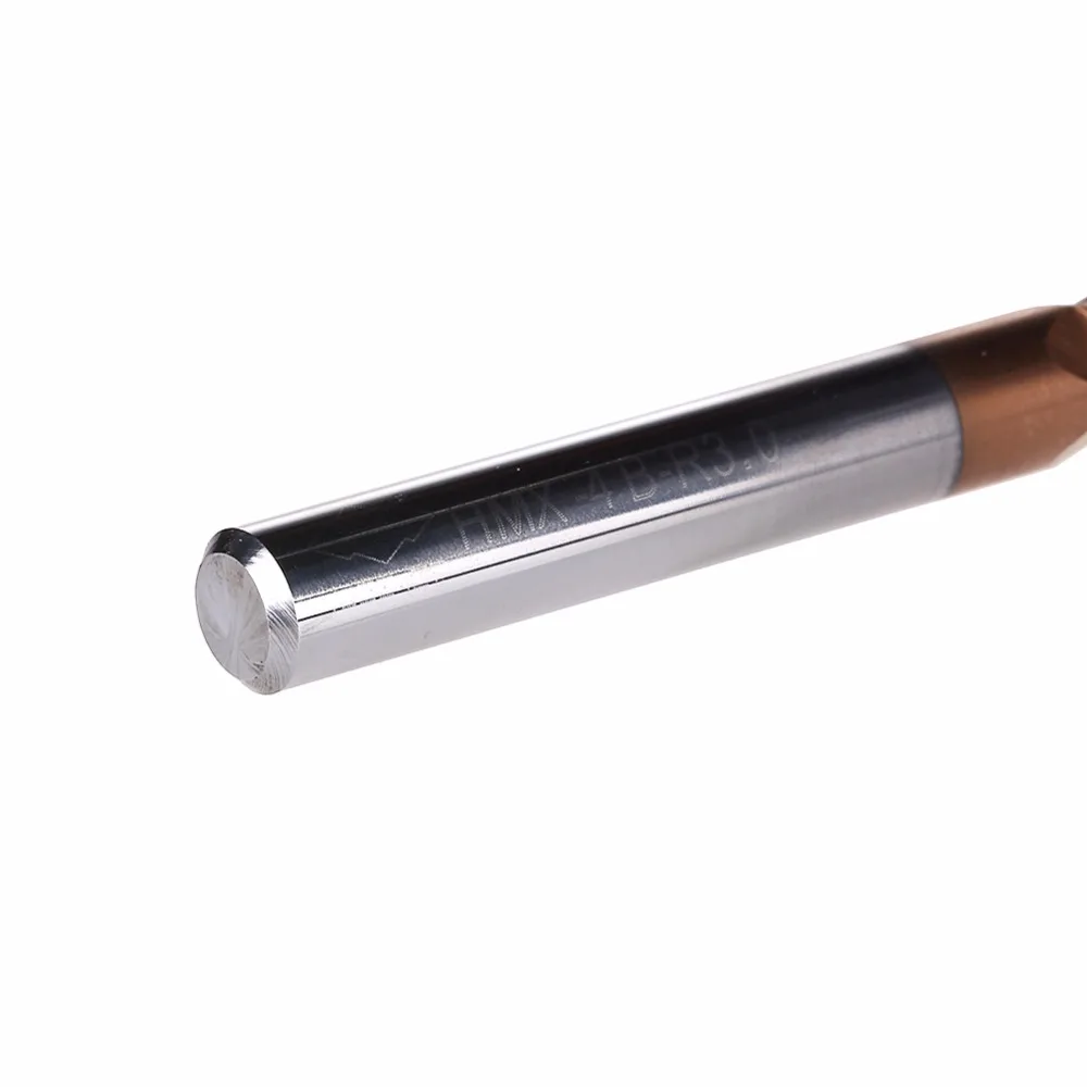 

HMX-4B solid carbide 4 flute ball nose NANO coated end mill cnc milling cutter cutting tools for hardened steel machining HRC68
