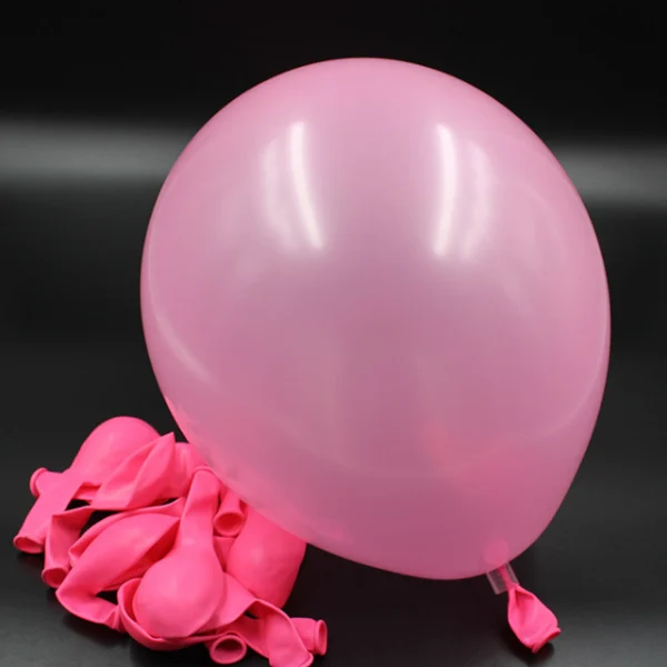 Pink 10 шт. черные шары 10 дюймов толстые 2,3 г латексные воздушные шары на день рождения шарики свадебные украшения клипсы для воздушных шаров, вечерние Globos вечерние поставки - Цвет: Pink