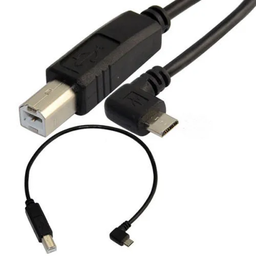 Прямоугольный кабель 25 см с разъемами USB 2 0 B папа на Micro 5 pin папа|to usb|usb 2.0 busb |