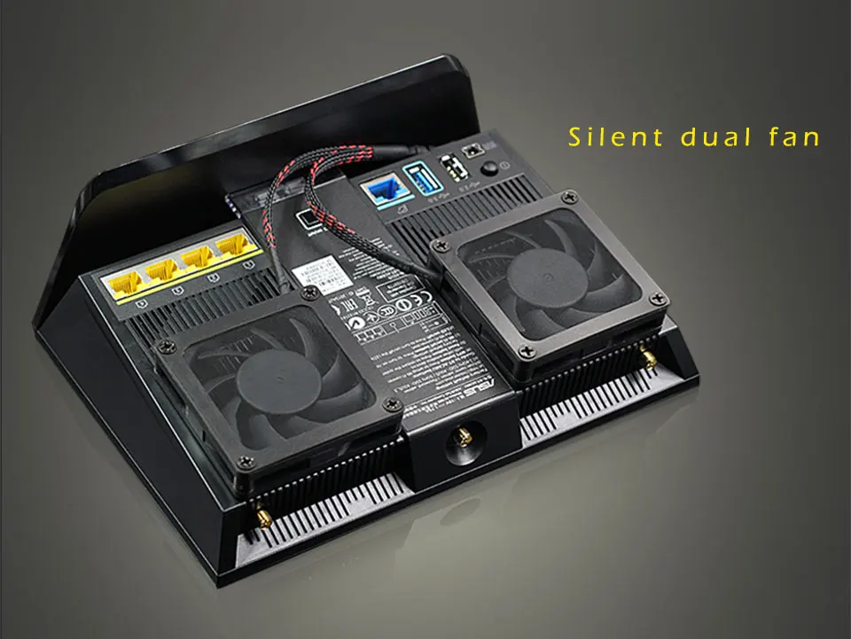Asus Ac68u EX6200 AC15 AC68U 70 мм вентилятор охлаждения Радиатор USB/мощность бесшумное охлаждение регулятор температуры и скорости