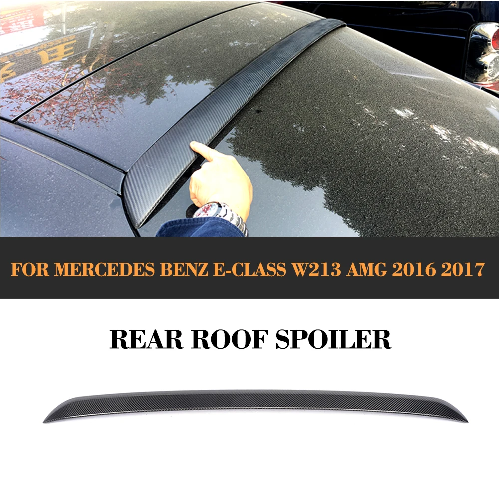 Спойлер на крышу из углеродного волокна для Mercedes Benz E Class E200 E300 E400 E500 E550 E63 AMG Sedan 4