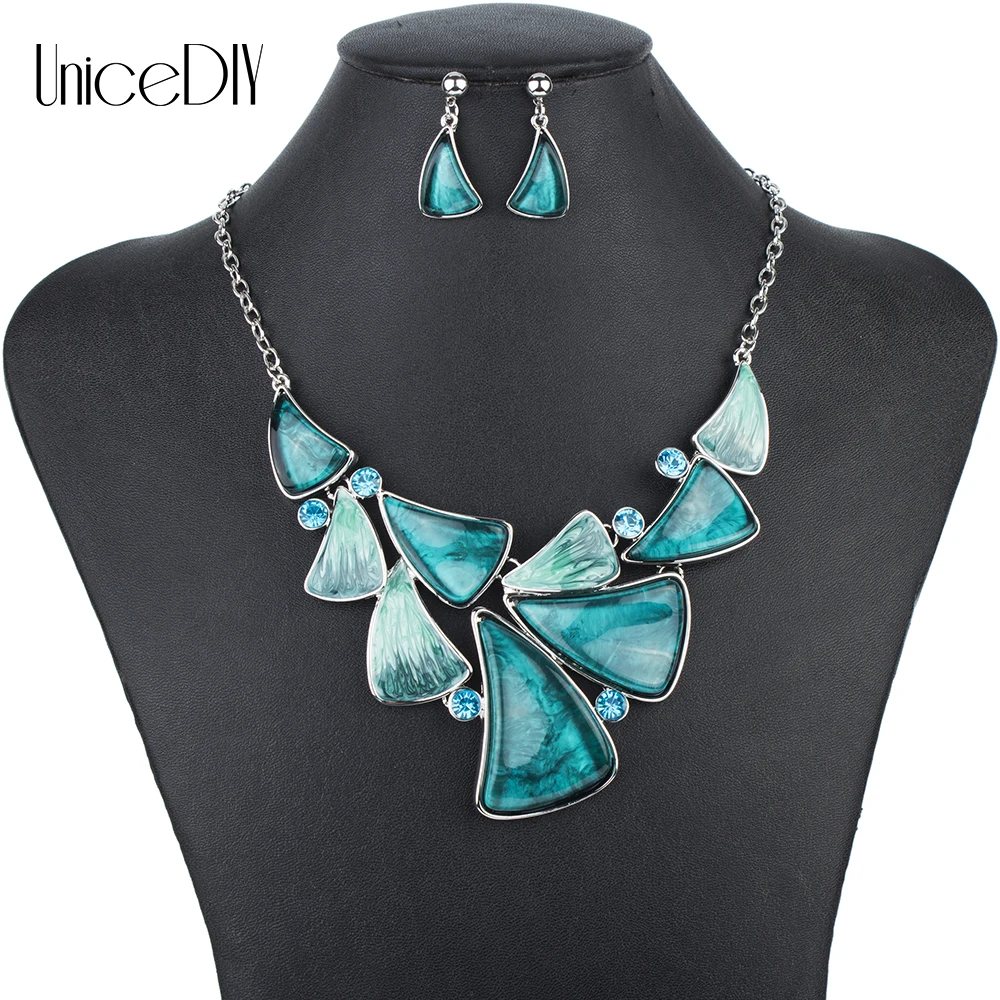 

MS1504239 Fashion Jewelry Sets High Quality Necklace Sets For Women Jewelry Multicolored Crystal Resin Unique Design Gift