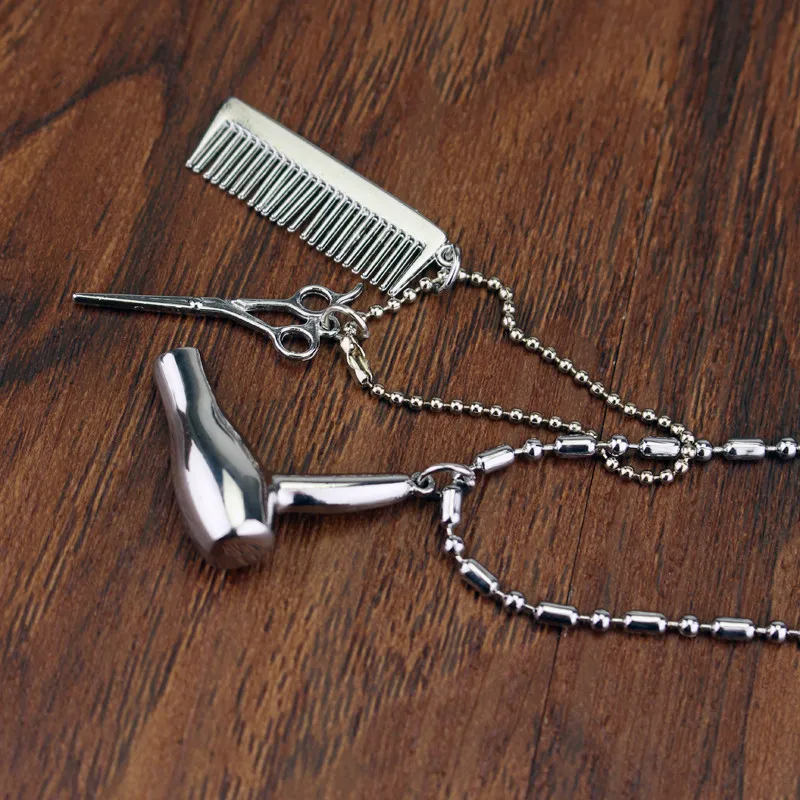 Ожерелье для парикмахера HEYu Cosmetology|silver necklace|necklace jewelrypendant necklace |