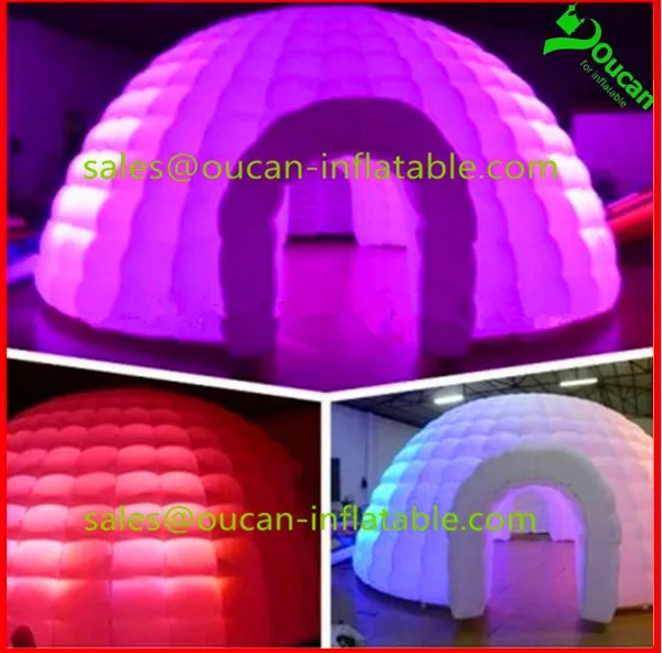 Светодиодный светящийся надувной купольный тент светодиодный тент|tent inflatable|tent