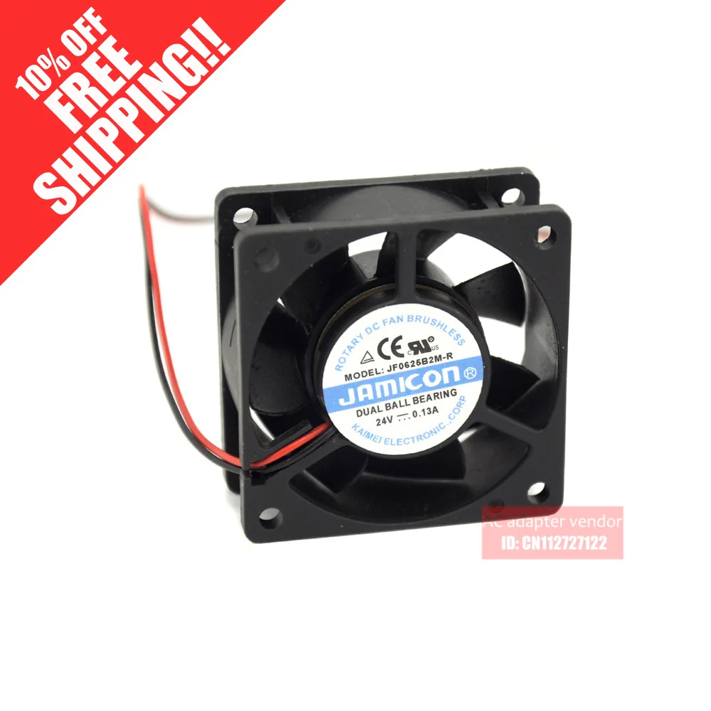 Охлаждающий вентилятор JAMICON 6025 6 см jf0625b2m r 24v 0.13a|cooling fan|24v cooling fancooling fan |