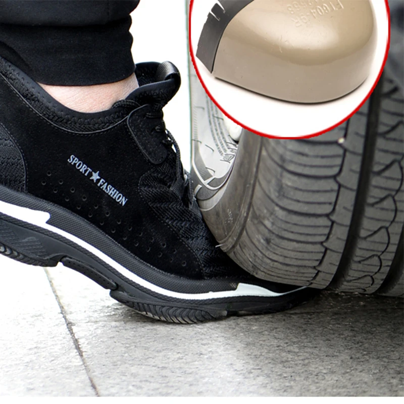 Защитная обувь для мужчин со стальным носком перфорация рабочая тонкая сетка