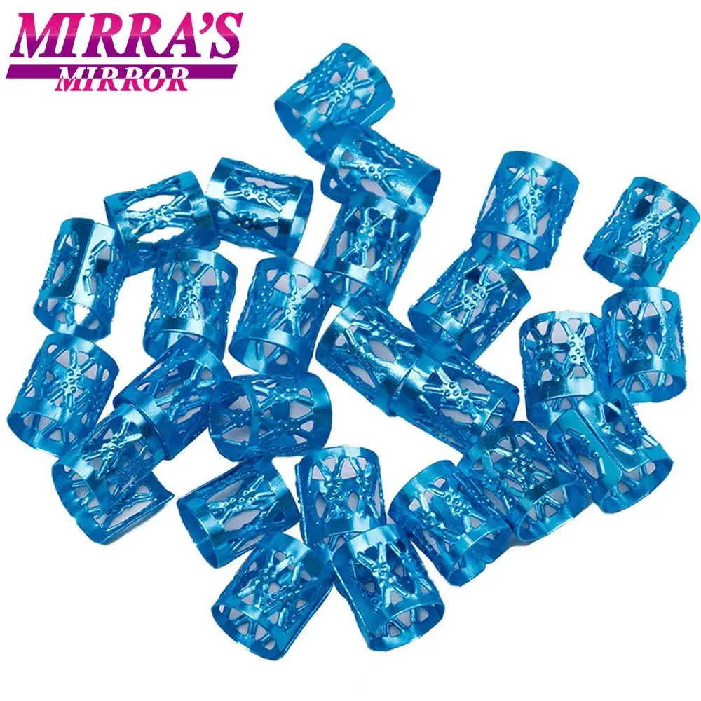 Зеркало Mirra 100 шт золотые бусины для волос для косичек смешанные манжеты клипсы серебряные волосы кольца для девочек регулируемые аксессуары для дредов