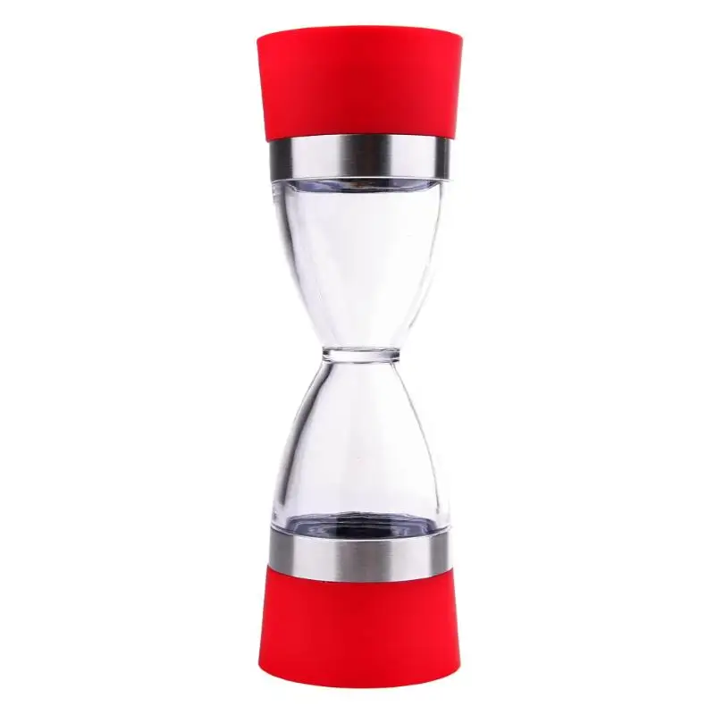 02 2 In 1 Manual Pepper Mill Salt Pepper Spice Mill Grinders Hourglass Shape Salt Pepper Mills Cooking Tools Kitchen Gadgets - Цвет: 02