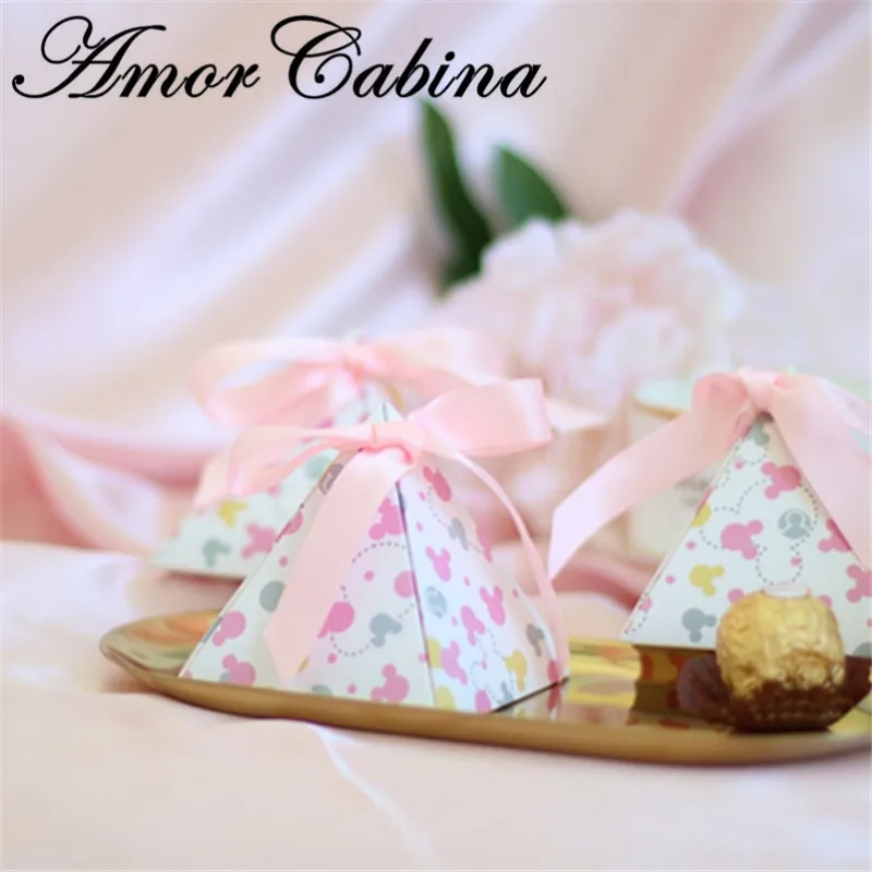 30 шт. креативная двухсторонняя коробка для конфет в горошек с цветочным принтом