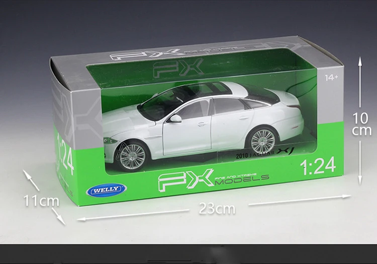 Welly 1:24 литая под давлением литая модель автомобиля игрушка для JAGUARed XJ с рулевым колесом управление передним колесом рулевая игрушка автомобиль для ребенка с коробкой