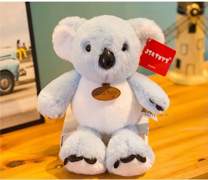

about 28cm blue koala plush toy soft doll children's toy birthday gift w2109
