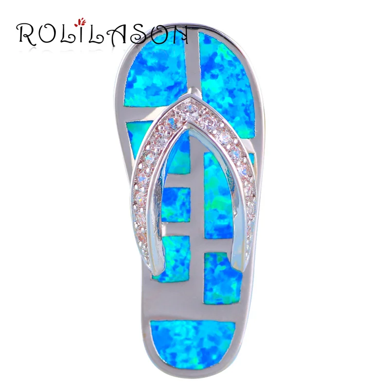 Rolilason Лидер продаж Вьетнамки Дизайн Белый огненный опал Серебро 925 Цепочки и