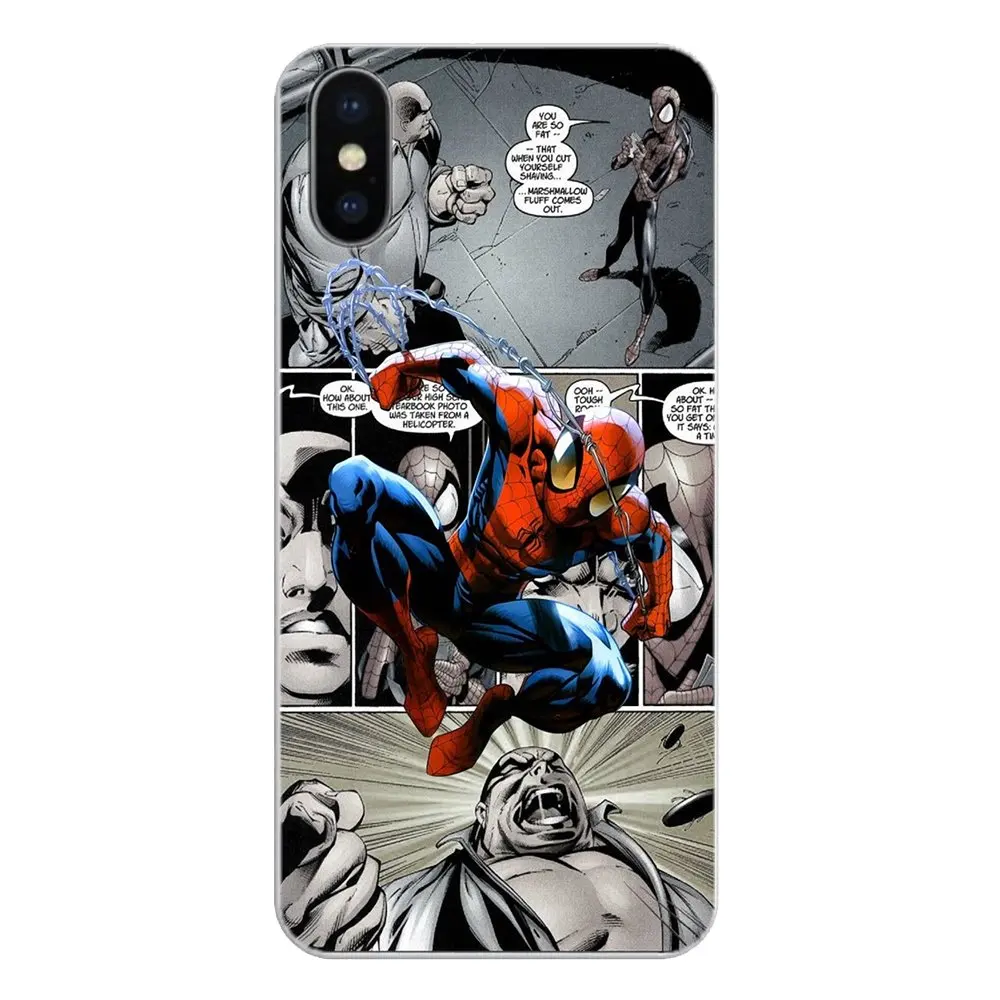 Для LG G7 Q6 Q7 Q8 Q9 V30 X Мощность 2 3 чехол для OnePlus 3t 5 T 6 комиксы Человек-паук Мстители