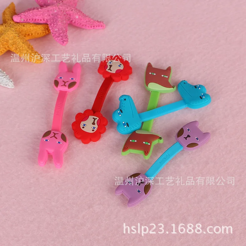 100 шт./лот мультяшный кабель намотка наушники линия передачи данных органайзер