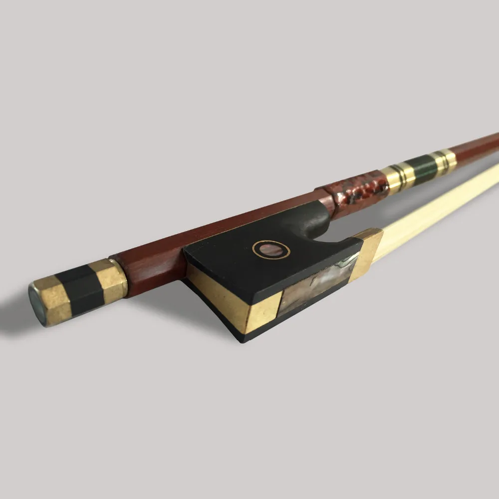 Высокое качество скрипки лук эбеновая лягушка цветной оболочки 4/4 3/4 1/2 1/4