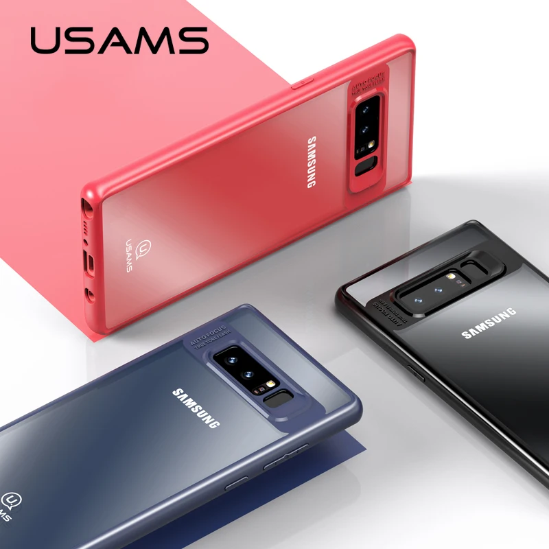 Для samsung Galaxy Note 8 чехол USAMS ультра тонкая задняя крышка ТПУ для Note8 полный защитный