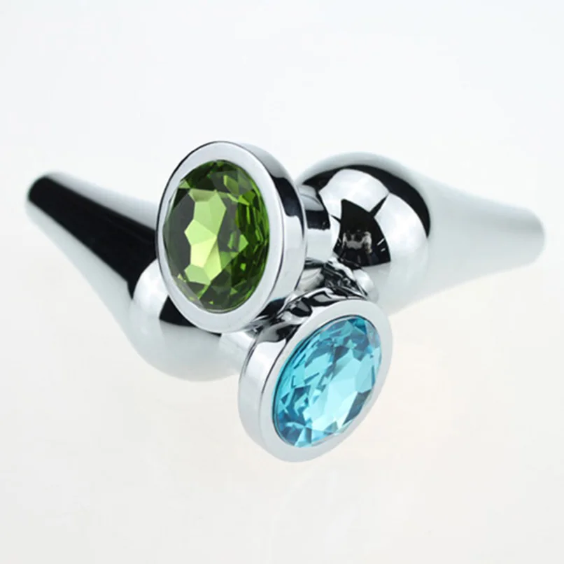 Анальный фаллоимитатор большого размера металлическая Анальная пробка из