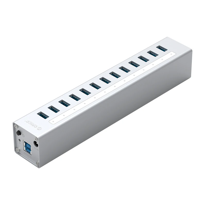 Алюминий сплава 13 Порты USB3.0 концентратора/BC1.2 Зарядное устройство Интерфейс с