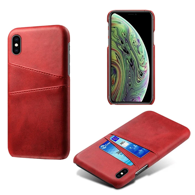 Роскошный чехол с держателем для карт iPhone 5 5s 6 6s 7 8 Plus 5se кожаный кошелек iphone X XR XS 11