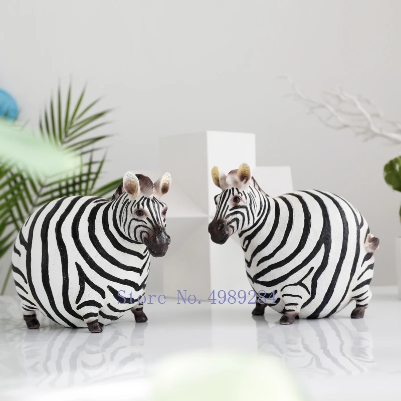 Скандинавский креативный смоляный жир Зебра современные поделки аксессуары для